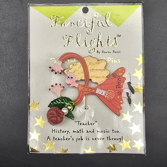 Karen Rossi Fanciful Flights Pin Teacher Appreciation Gift - Picture 1 of 6